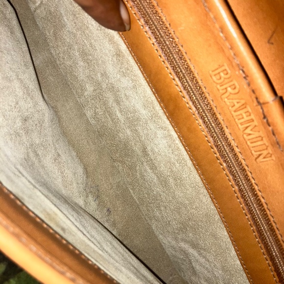 Brahmin leather and Raffia purse - Picture 8 of 8